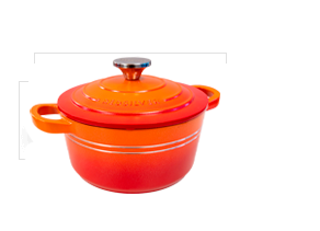 Caçarola Supreme Laranja 20 cm RedSilver