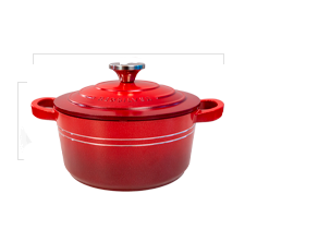 Caçarola Supreme Vermelha 24 cm RedSilver