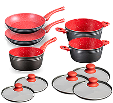 Kit Kit 10 Peças Duo Frigideira Redsilver